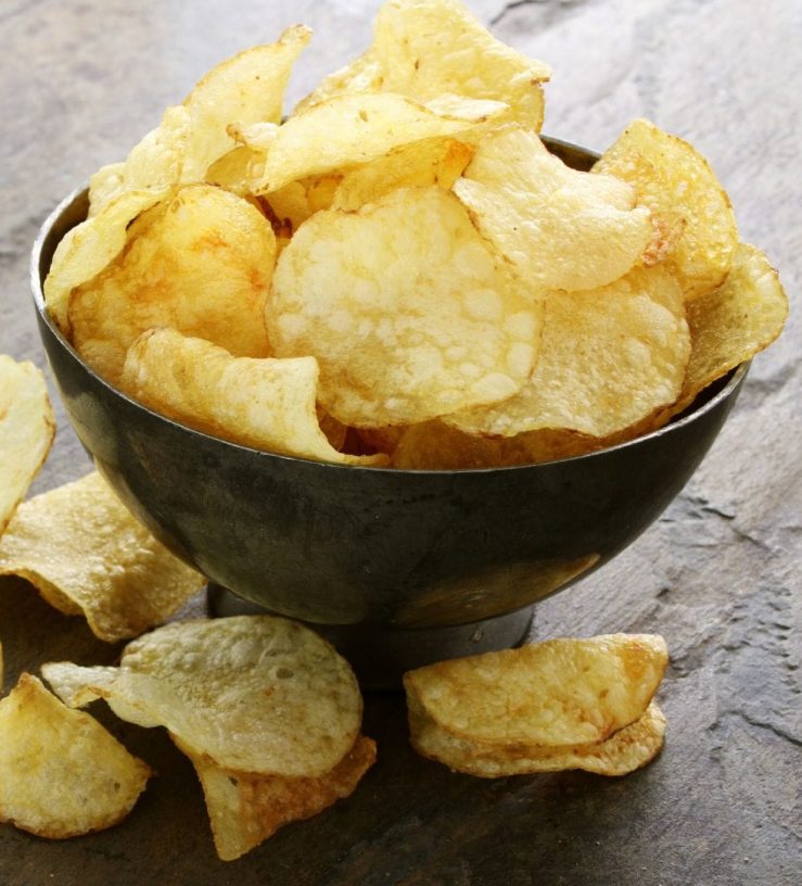 A bowl of crisps