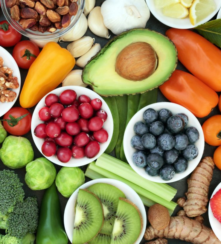 A photo of fruit and vegetables