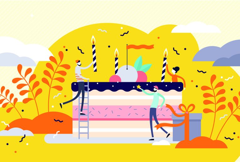 Dr Megan Rossi in a lab looking through a microscope